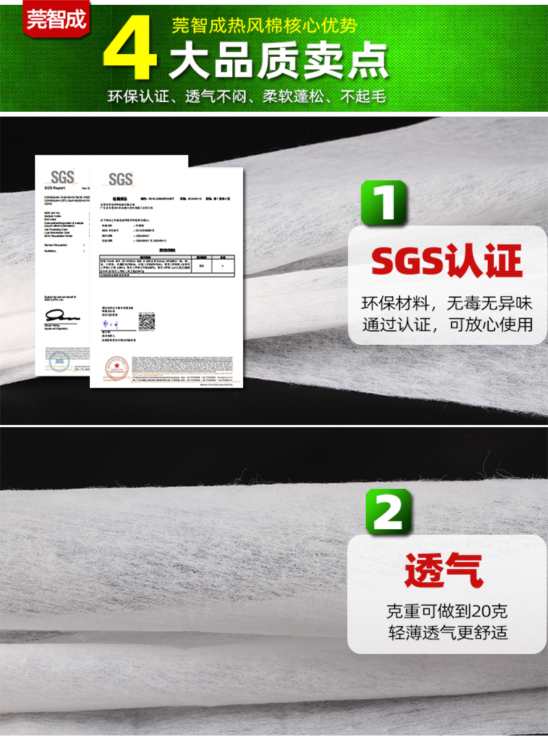 口罩熱風棉4大賣點