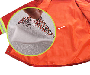 針棉阻燃服剖面圖