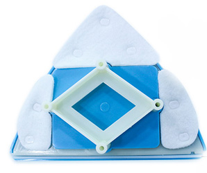 玻璃清潔棉剖面圖